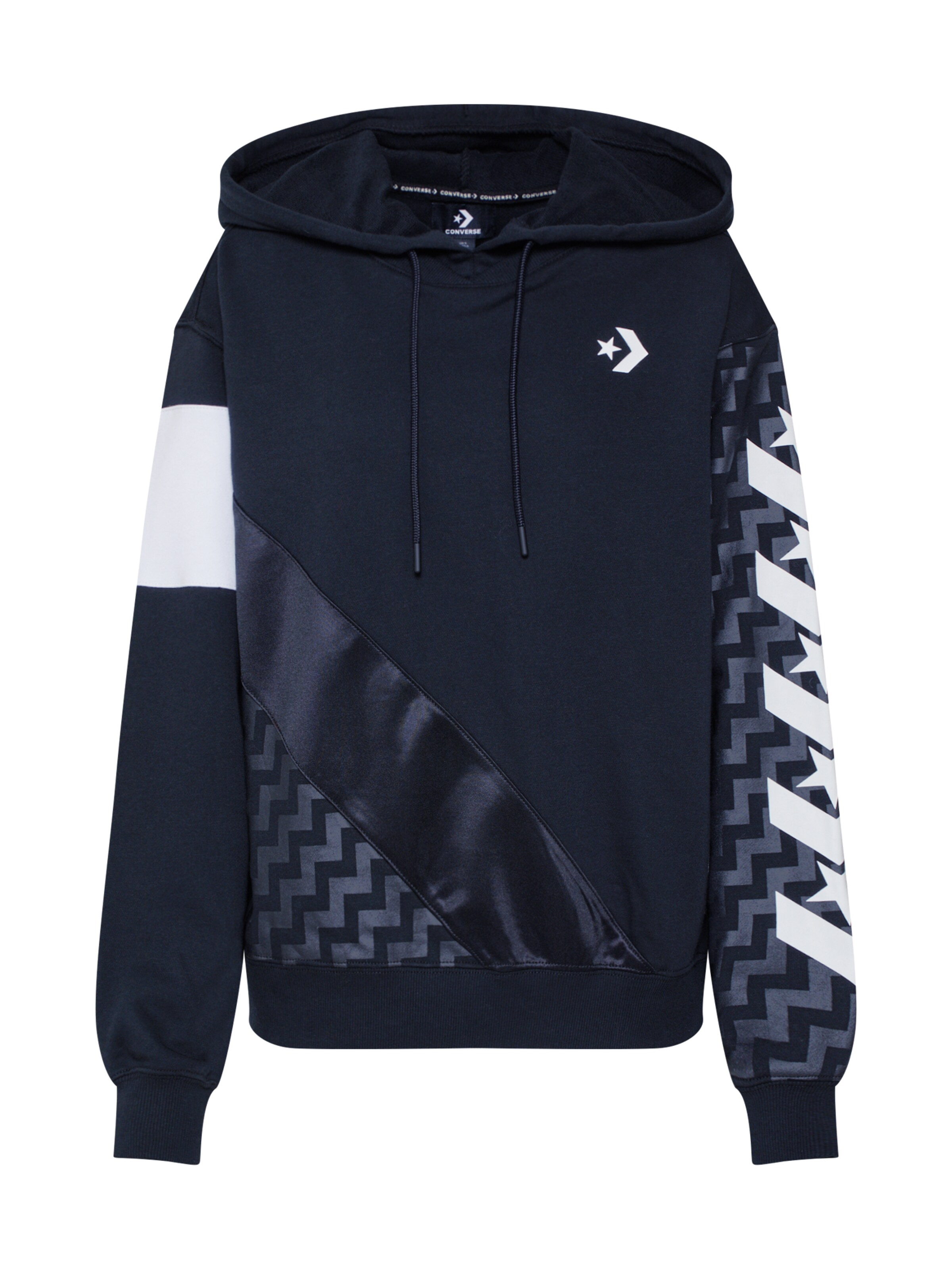CONVERSE - Sweatshirt 'VOLTAGE PO HOODIE' in de kleur Zwart
