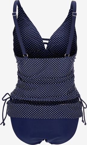 Bustieră Costum de baie Tankini 'AVA' de la petit amour pe albastru