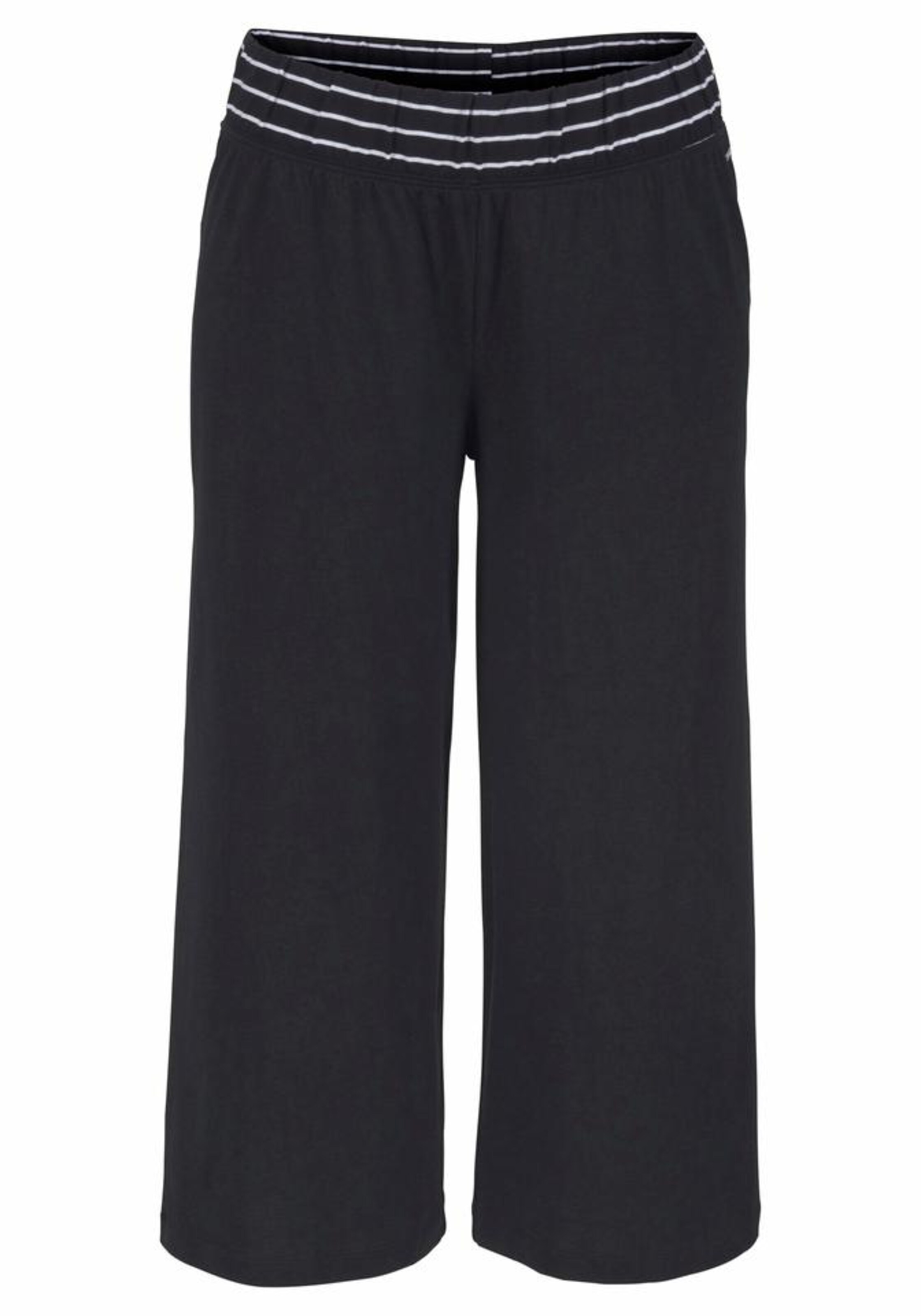 s.Oliver - Culotte mit weitem Schnitt in schwarz