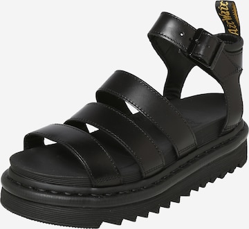 Dr. Martens Remsandal 'Chunky Blaire' i svart: framsida