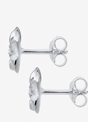 Elli DIAMONDS Earrings 'Frangipani Blüte' in White