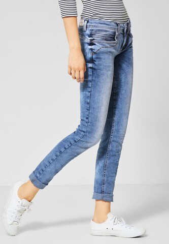 Coupe slim Jean 'Crissi' STREET ONE en bleu : devant