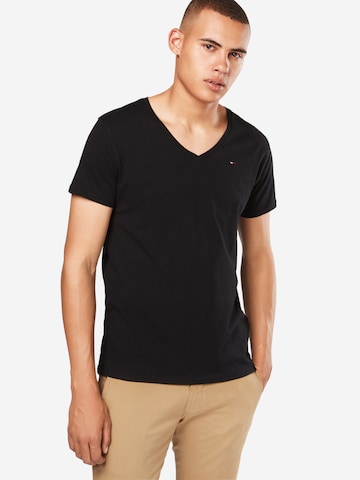 Tommy Jeans - Camiseta en negro: frente