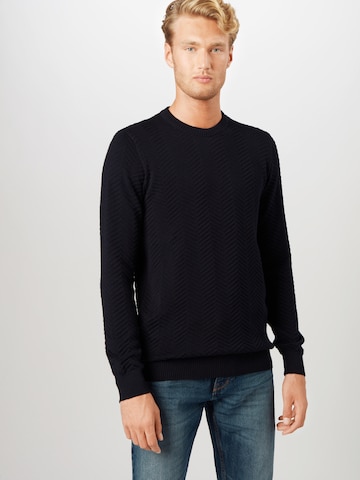 Kronstadt Pullover 'Carlo' in Blau: Vorderseite