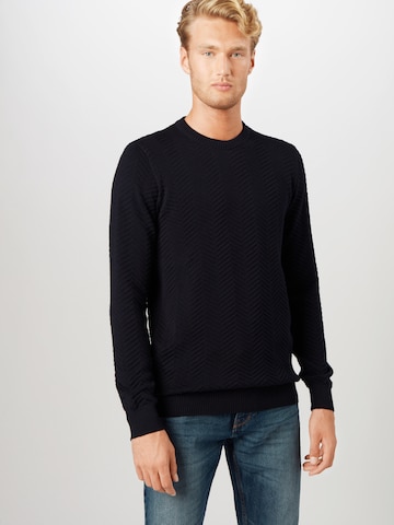 Regular fit Pullover 'Carlo' di Kronstadt in blu: frontale