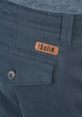 !Solid Regular Chino 'Lagoa' in Blauw