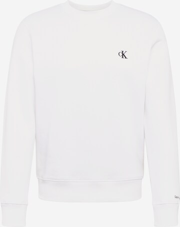 Felpa 'Essential' di Calvin Klein Jeans in bianco: frontale