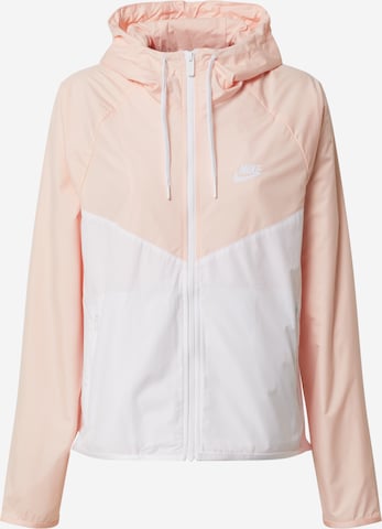 Nike SportswearPrijelazna jakna 'W NSW WR JKT FEM' - roza boja: prednji dio