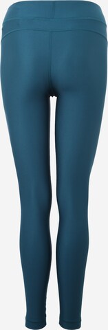 UNDER ARMOUR Skinny Workout Pants in Blue: back