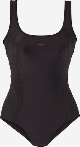 KangaROOS Bralette Shaping Swimsuit in Black: front