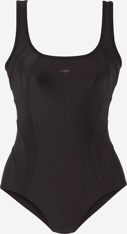 KangaROOS Bustier Shapingbadeanzug in Schwarz: predná strana