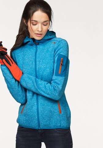 CMP Sportsweatjacke in Blau: Vorderseite