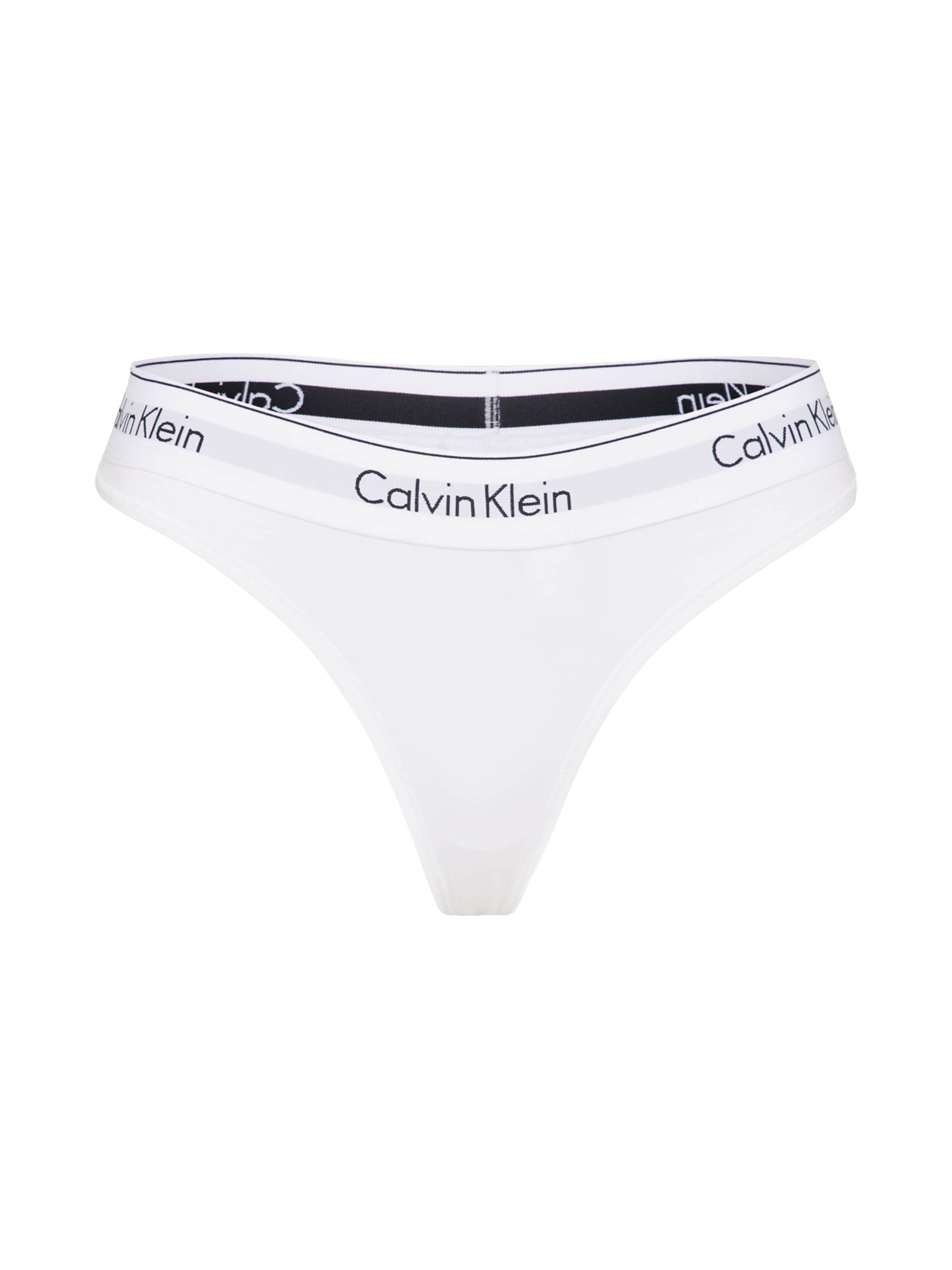 Calvin Klein Underwear String in White: front