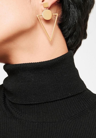 Boucles d'oreilles Liebeskind Berlin en or : devant