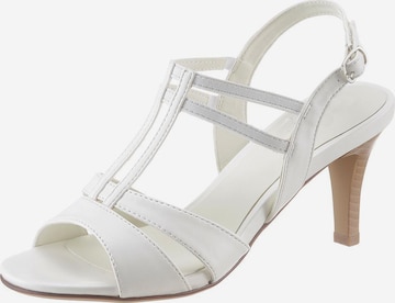 CITY WALK Strap Sandals in White: front