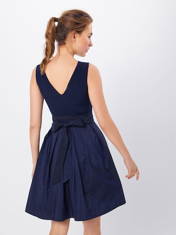 SWING Dress 'Microtaf' in Blue: back