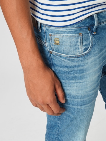 Coupe slim Jean G-Star RAW en bleu