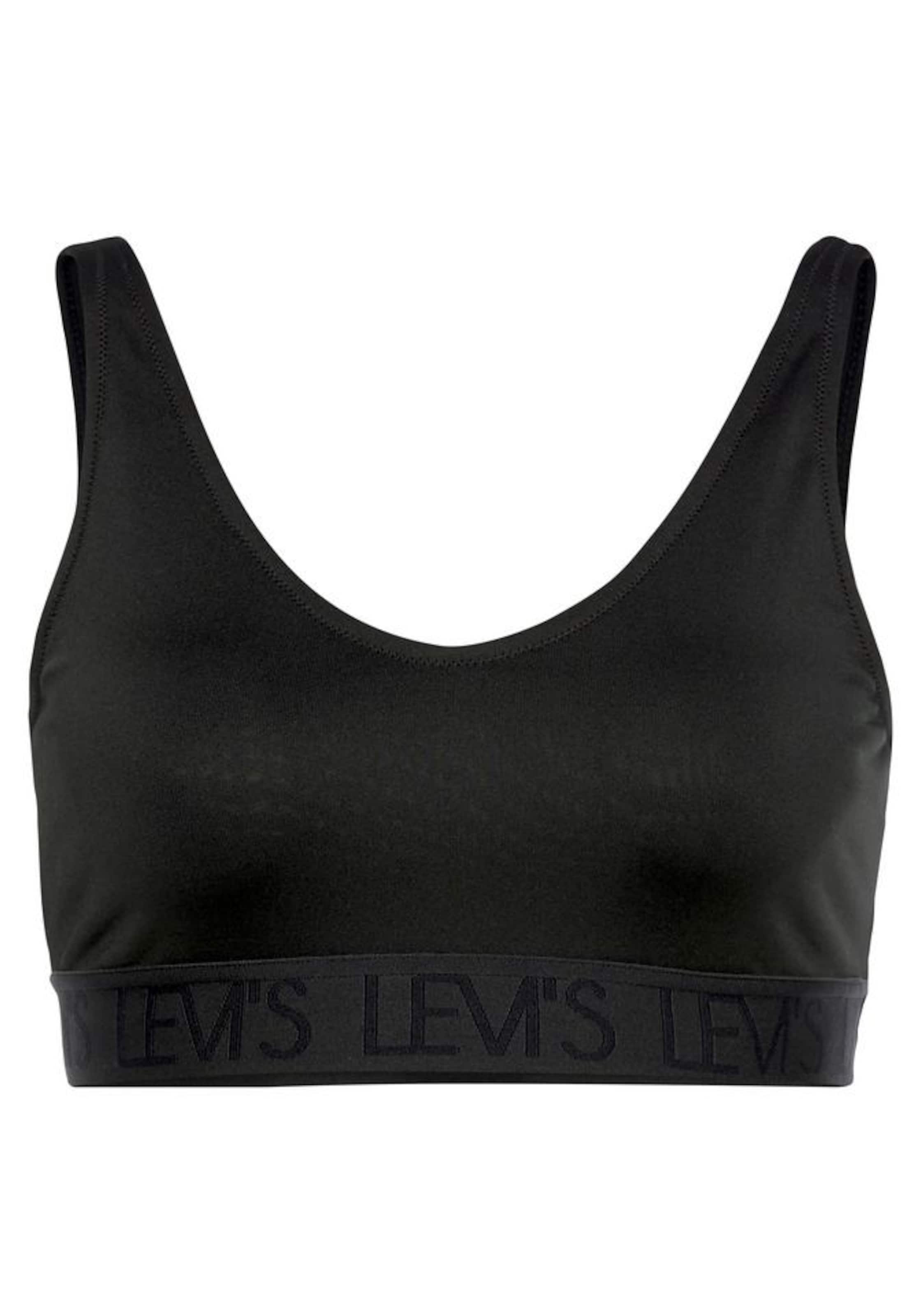 LEVI'S ® Bustier BH 'Jade' in Schwarz: Vorderseite