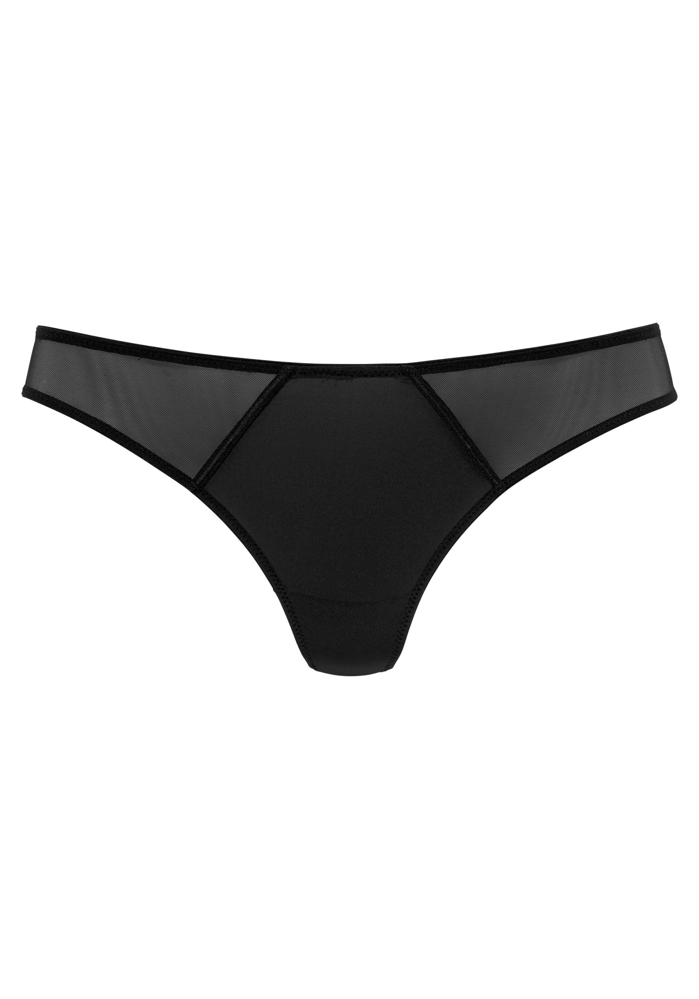 LASCANA - String in schwarz