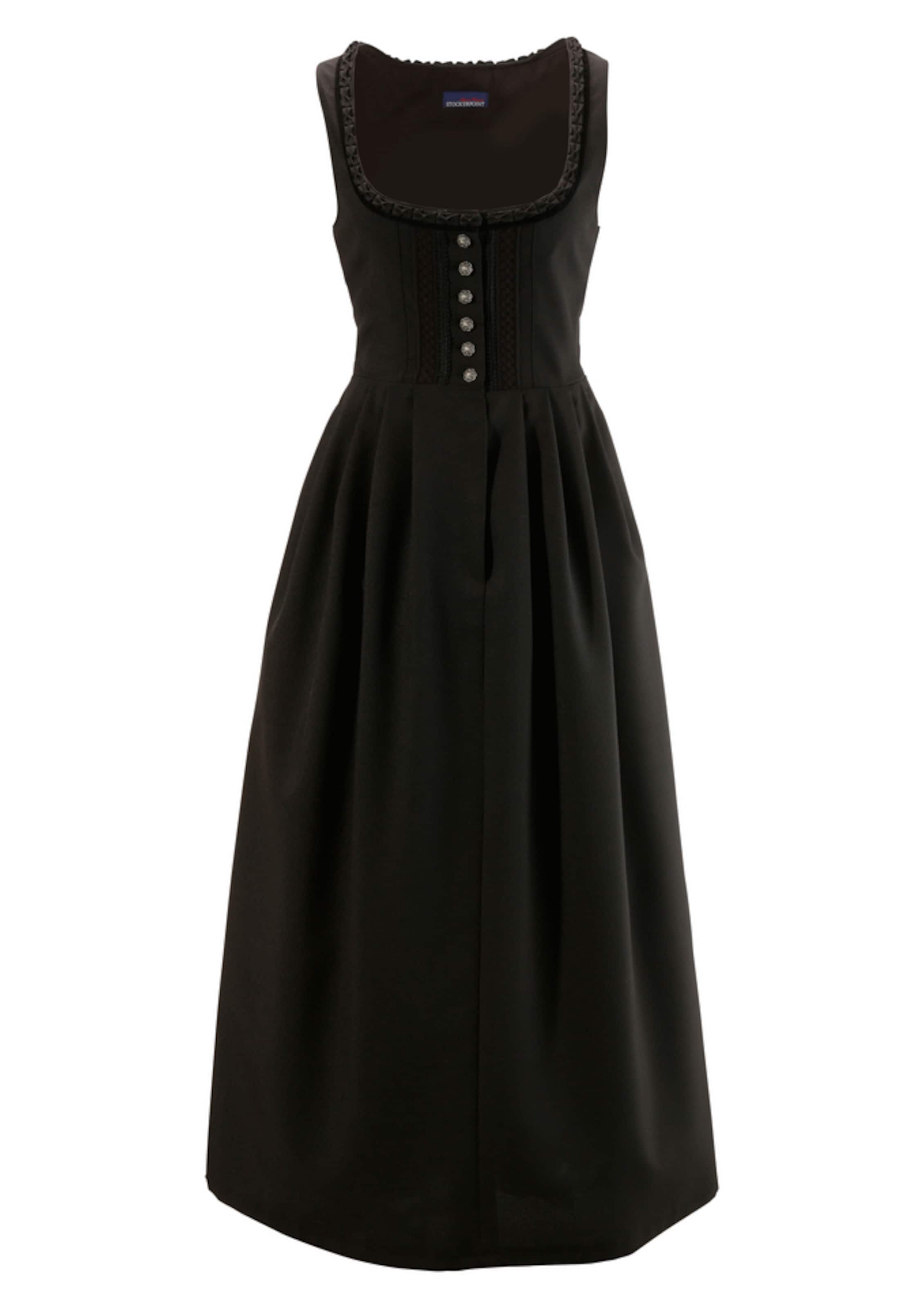 STOCKERPOINT Dirndl in Schwarz: Vorderseite