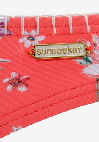 SUNSEEKER - Cueca biquíni 'Ditsy' em vermelho