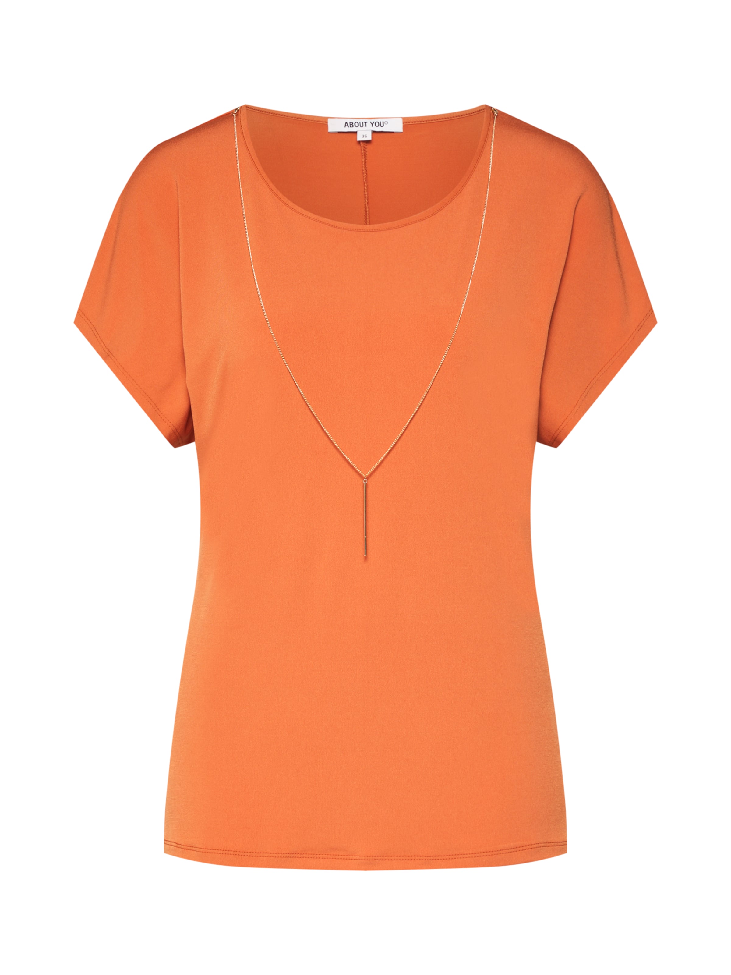 ABOUT YOU Tričko 'Mandy' - Oranžová: predná strana