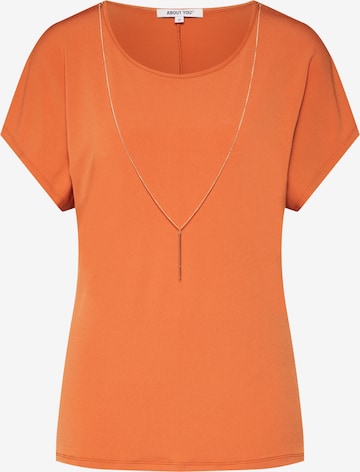 T-shirt 'Mandy' ABOUT YOU en orange : devant