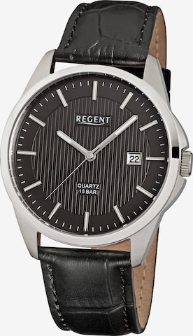 REGENT Analog Watch in Black: front