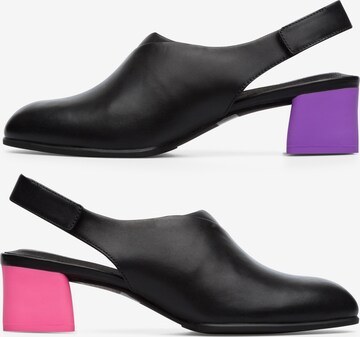 CAMPER Slingback Pumps ' Twins ' in Black