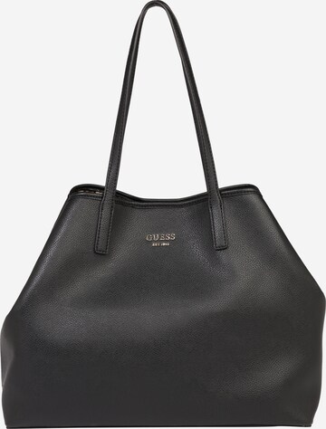 GUESS Nakupovalna torba 'Vikky' | črna barva: sprednja stran