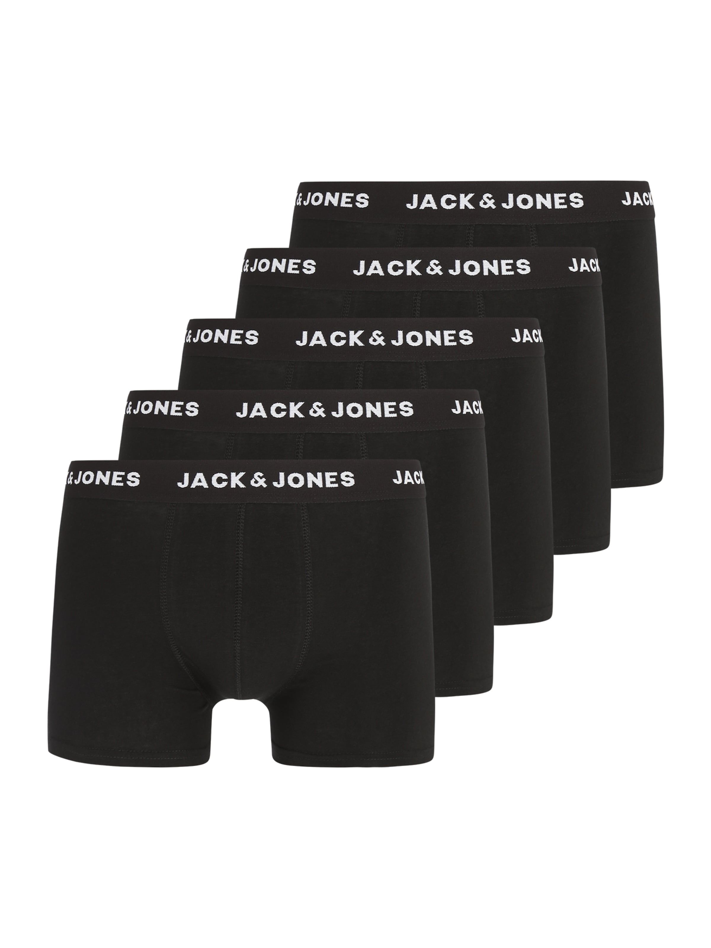 JACK & JONES Boxer shorts 'Huey' in Black: front