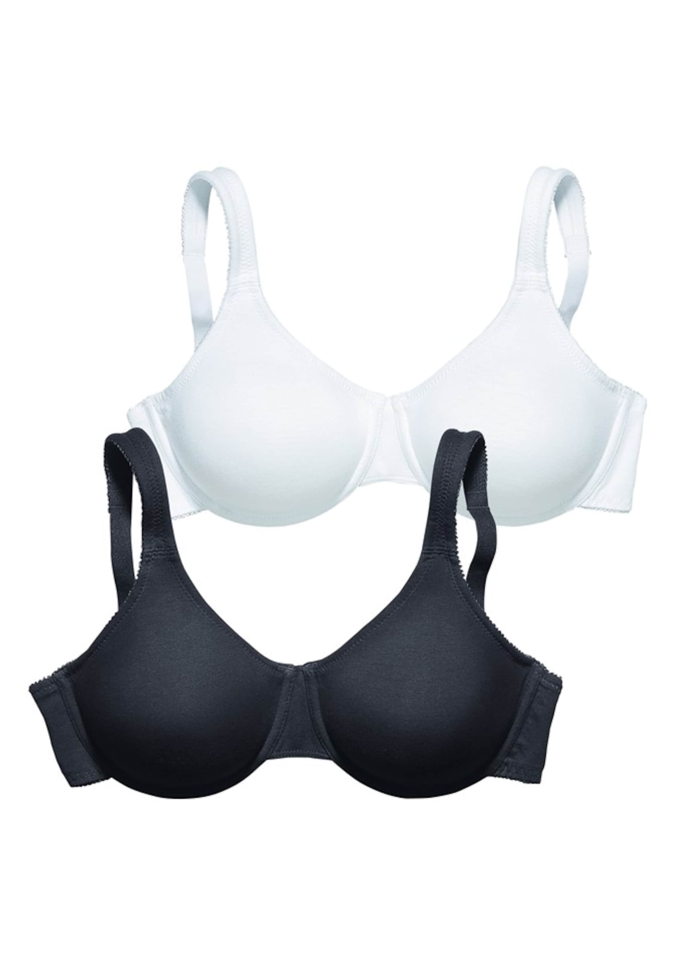 Invisible Soutien-gorge minimiseur PETITE FLEUR en noir : devant