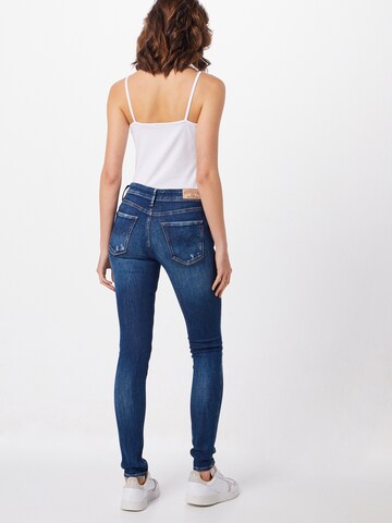 REPLAY Skinny Jeans 'New Luz' in Blau: zadná strana