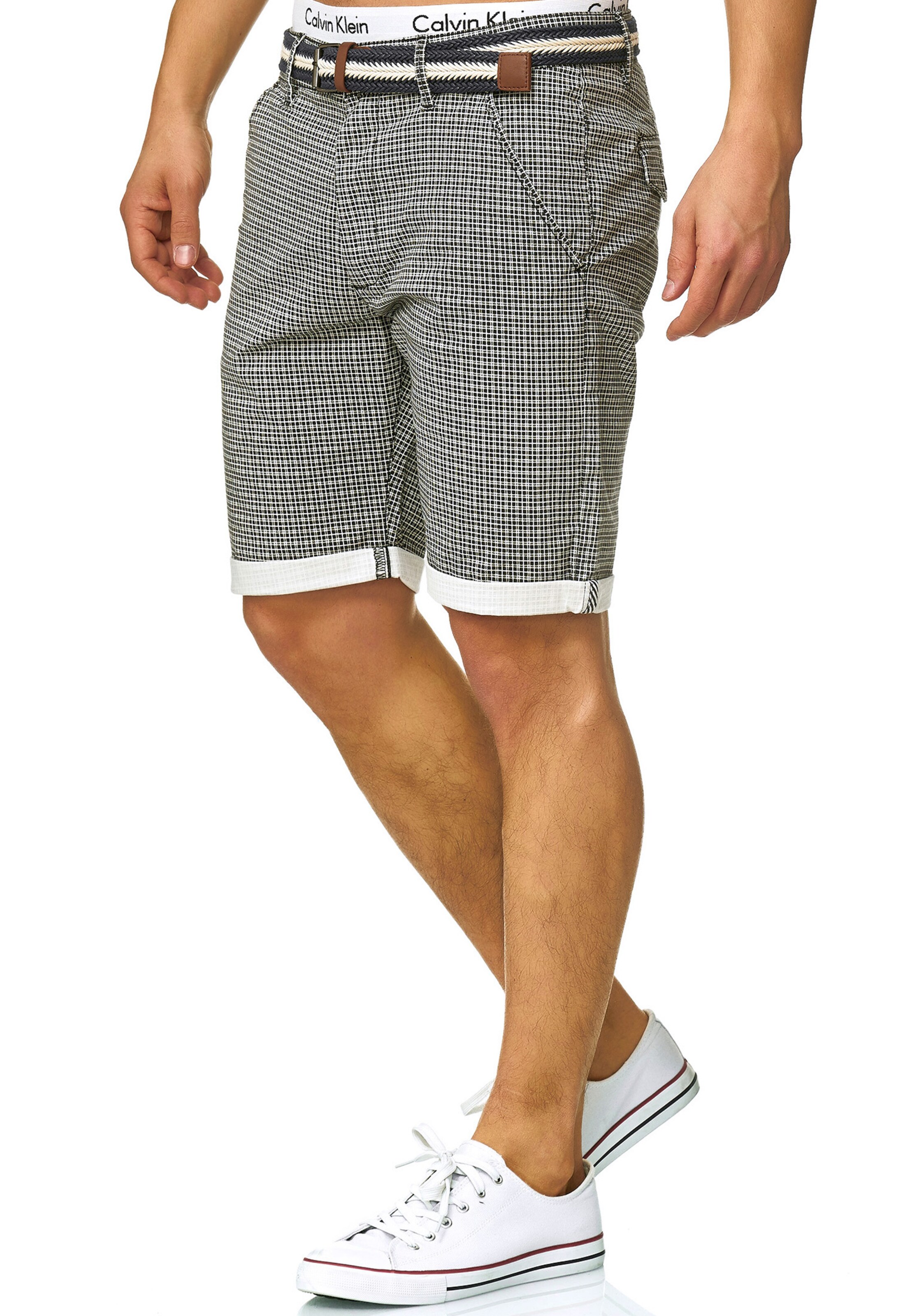 INDICODE JEANS Regular Broek 'Bourchier' in Zwart: voorkant