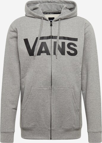 Veste de survêtement VANS en gris : devant