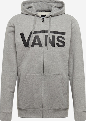 VANS Regular fit Zip-Up Hoodie in Grey: front