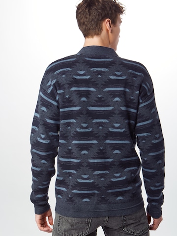 JACK & JONES Knit Cardigan 'WEST' in Blue: back