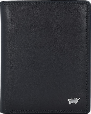 Braun Büffel Wallet 'Golf' in Black: front