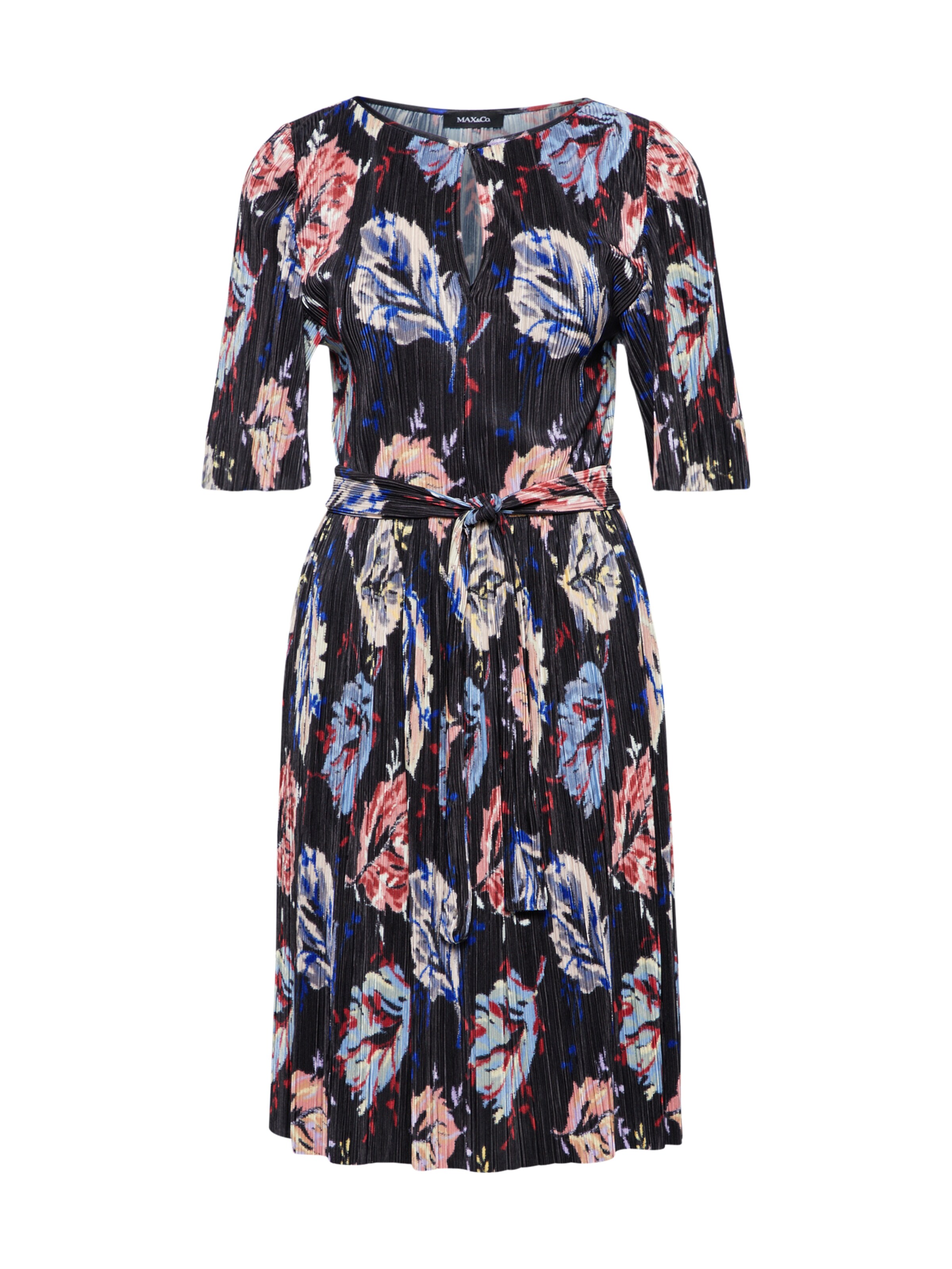 MAX&Co. - Cocktailjurk 'PIUMA' in de kleur Crème