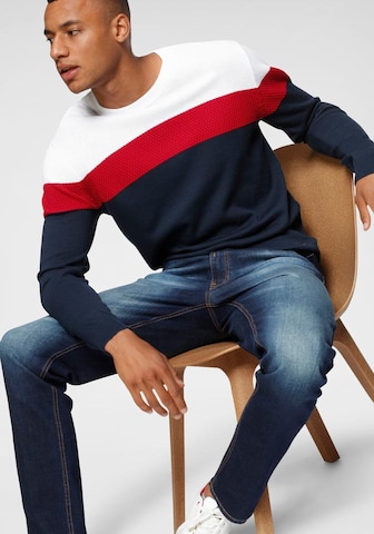 H.I.S Pullover in Blau