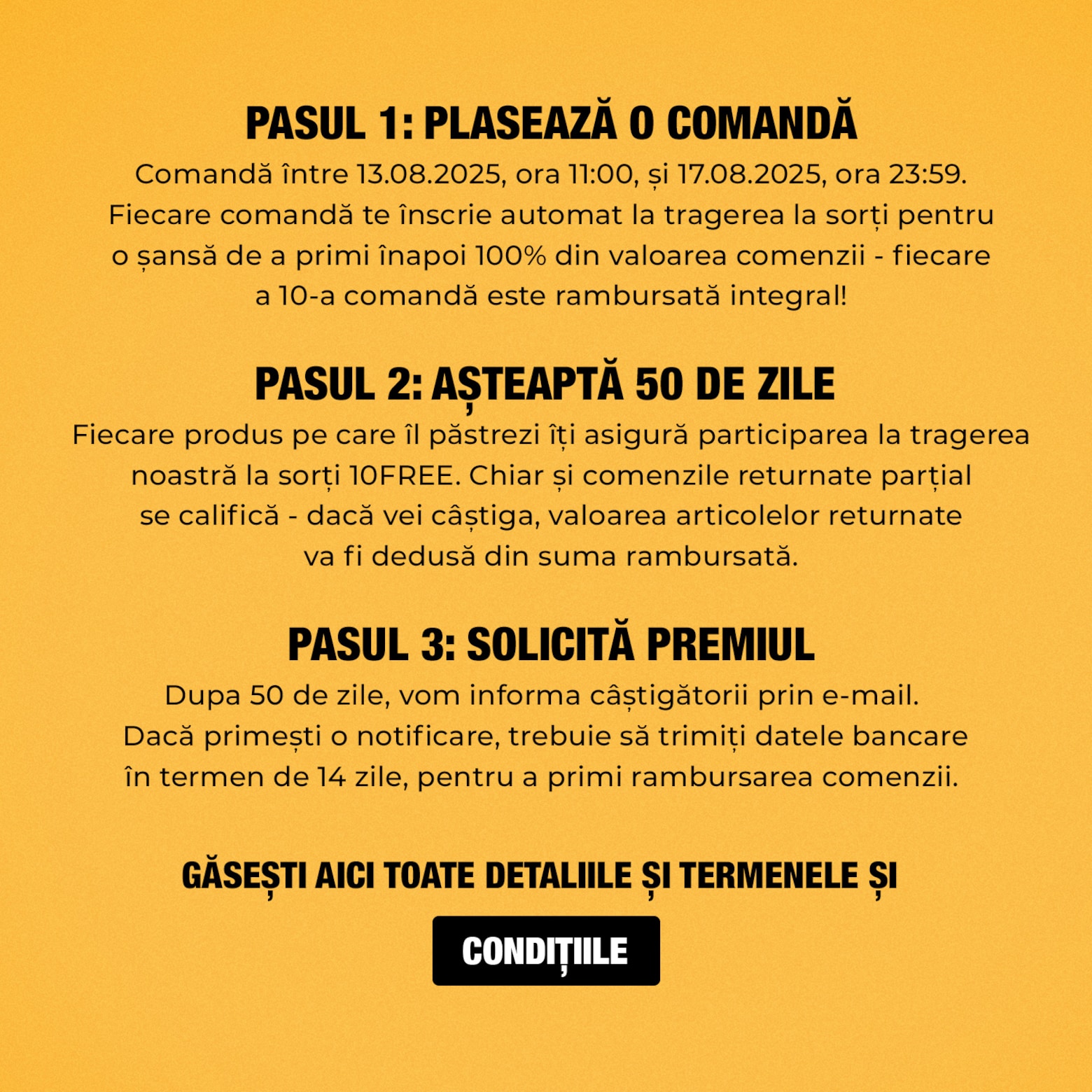 Cumpără și participă ABOUT YOU oferă înapoi 100% din valoarea comenzii