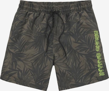 Shorts de bain BRUNO BANANI en vert : devant