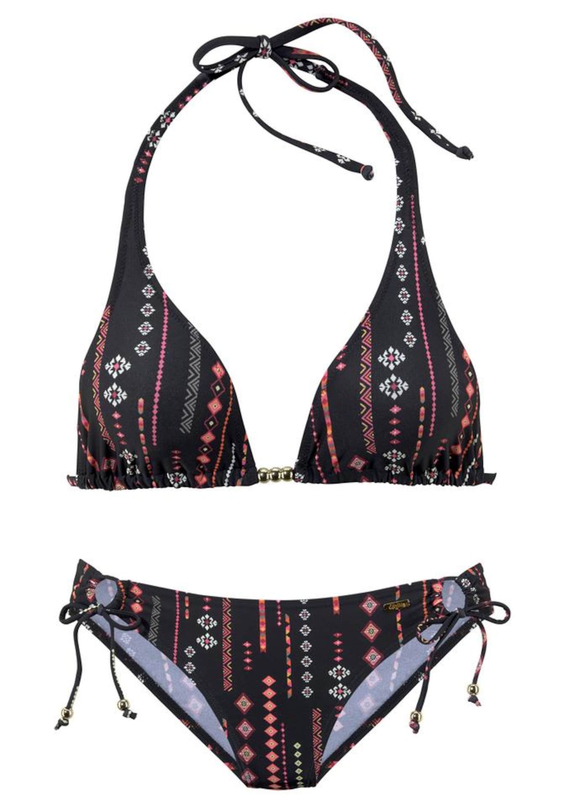 Triangle Bikini 'Inka' BUFFALO en noir : devant