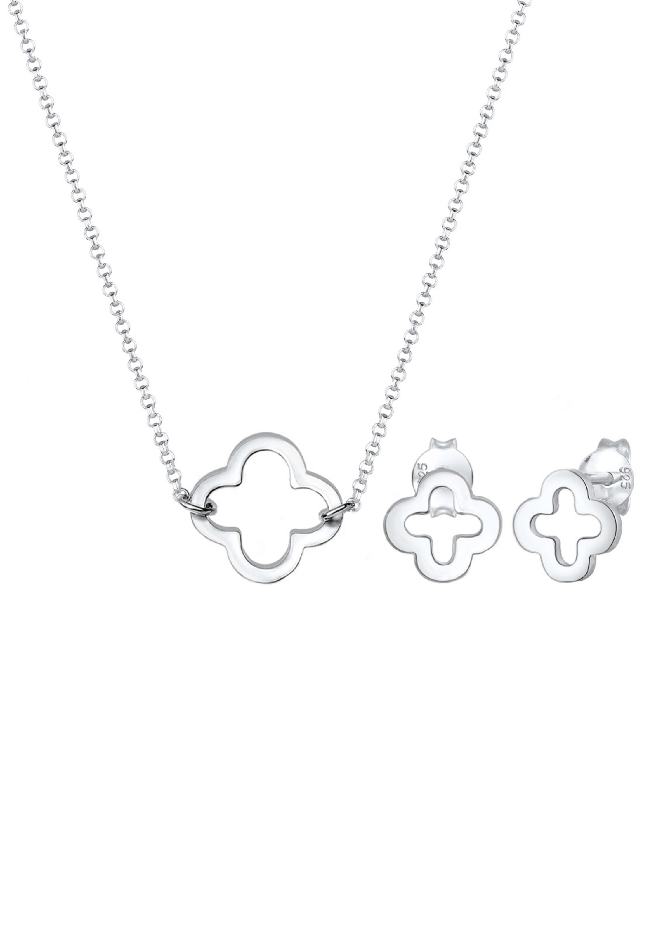 ELLI Schmuckset 'Kleeblatt' in Silber