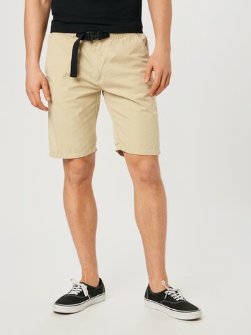 Urban Classics Regular Broek in Beige: voorkant