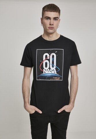 Mister Tee Shirt 'NASA 60th Anniversary' in Zwart: voorkant