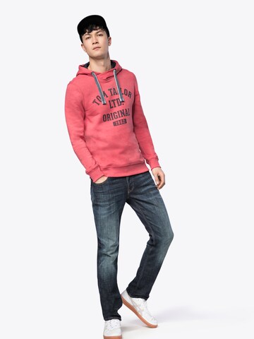 TOM TAILOR Sweatshirt 'On Stock sweater' in Rood