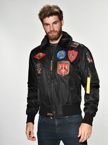 TOP GUN Between-Season Jacket in Black: front