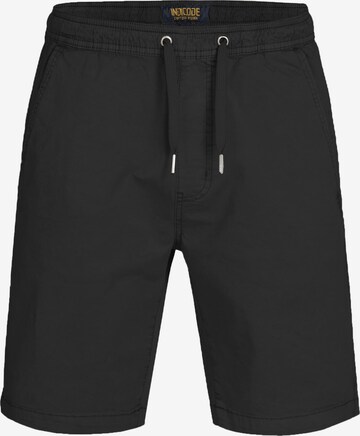 INDICODE JEANS Regular Shorts 'Kelowna' in Schwarz: predná strana