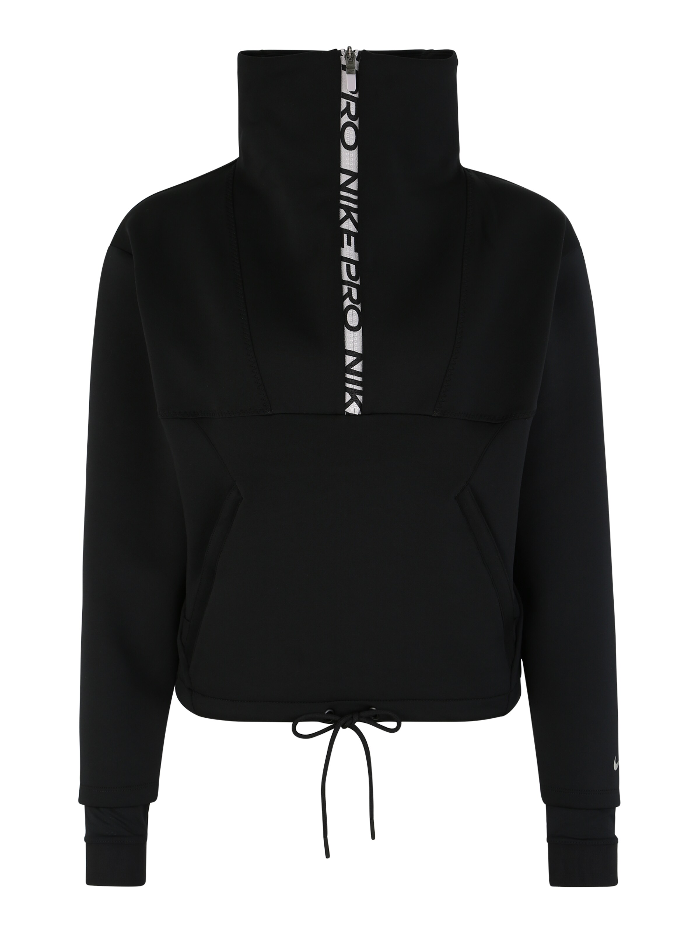 nike performance cropped mock neck